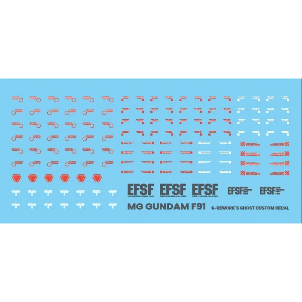 G-Rework CD-M203 Premium Decal for MG Gundam F91 Ver2.0 - Image 3
