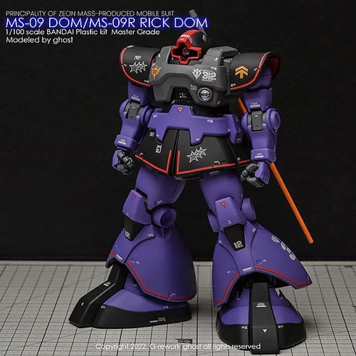G-Rework CD-M219-20 Premium Decal for MG Dom 1.5/ Rick Dom 1.5 - Image 15