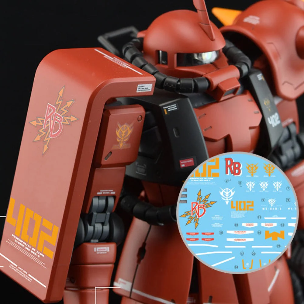 G-Rework CD-M97-J Premium Decal for MG Ms-06F/J Zaku II 2.0 Johnny Ridden (Decal V2.0)