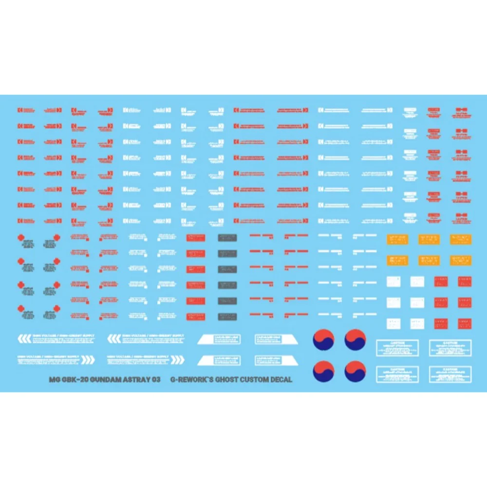 G-Rework CD-ML-GBK20-AST Premium Decal for MG Gbk-20Th Gundam Astray (Korea Ver.) - Image 4