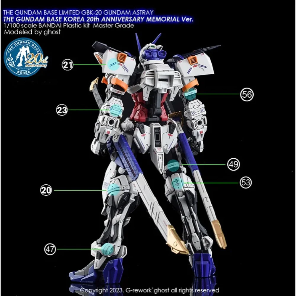 G-Rework CD-ML-GBK20-AST Premium Decal for MG Gbk-20Th Gundam Astray (Korea Ver.) - Image 6