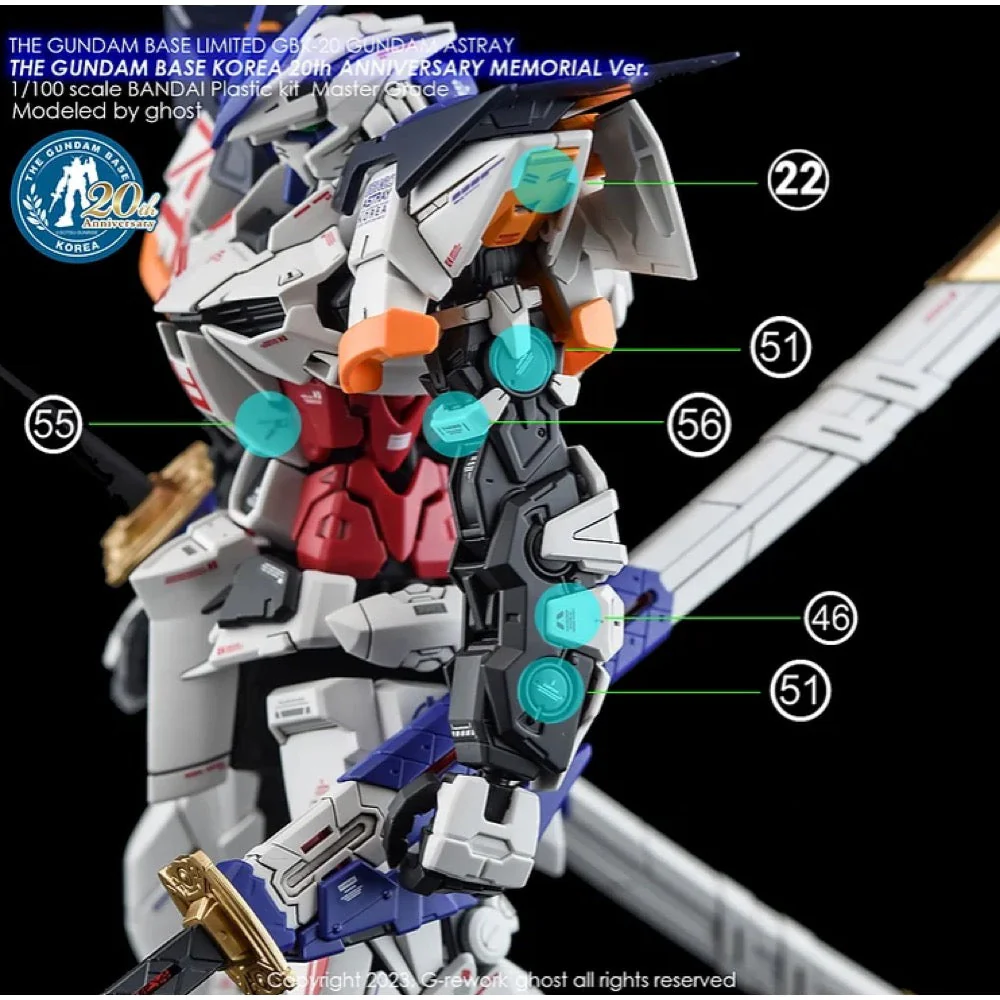 G-Rework CD-ML-GBK20-AST Premium Decal for MG Gbk-20Th Gundam Astray (Korea Ver.) - Image 8
