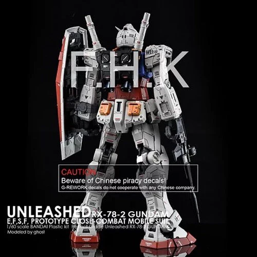 G-Rework CD-P19 Premium Decal for PG Unleashed Rx-78-2 Gundam - Image 7