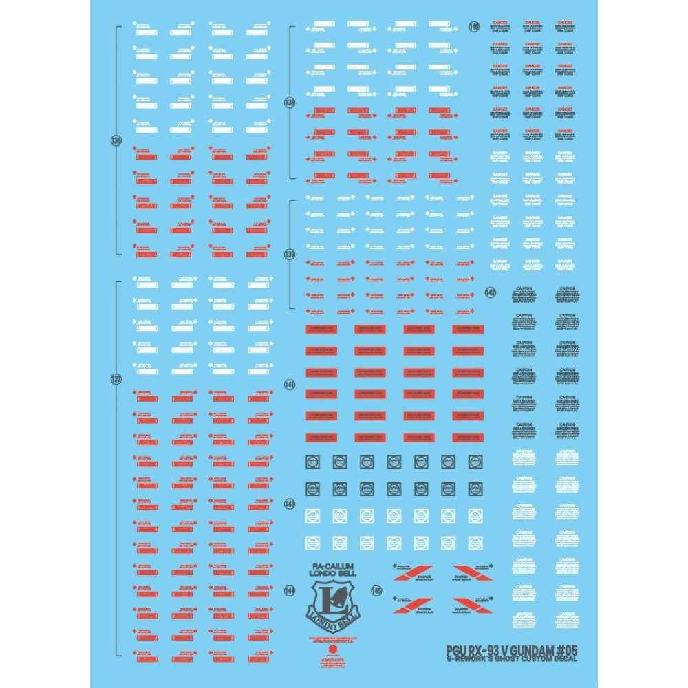 G-Rework CD-P20 Premium Decal for PG Unleashed Nu Gundam - Image 5