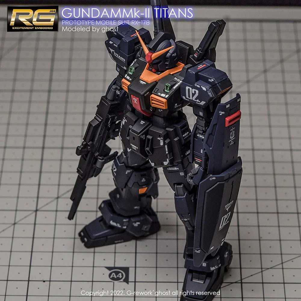 G-Rework CD-RG07 Premium Decal for RG Rx-178 Mk-II Gundam Titans - Image 9