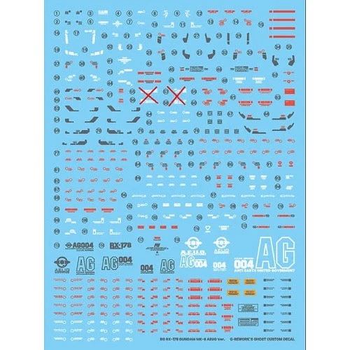 G-Rework CD-RG08 Premium Decal for RG Rx-178 Mk-II Gundam Aeug - Image 8