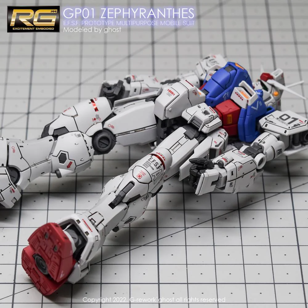 G-Rework CD-RG12 Premium Decal for RG Gundam Gp01 Zephyranthes - Image 6