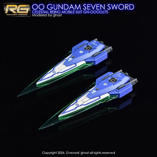 G-Rework CD-RG18-7S Premium Decal for RG OO Seven Sword - Image 11
