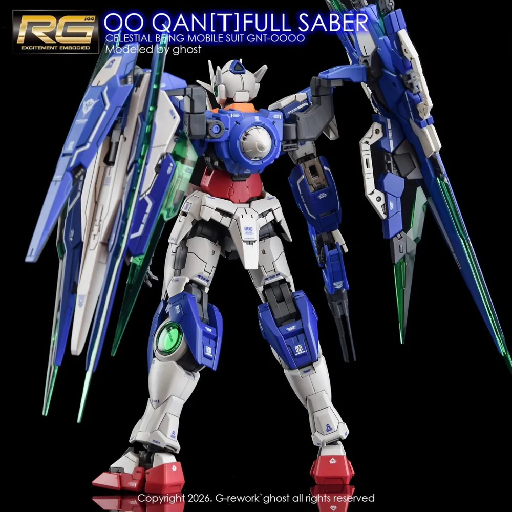 G-Rework CD-RG21-FS Premium Decal for RG OO Qan[T] Full Saber - Image 6
