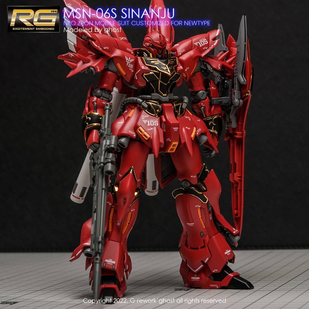 G-Rework CD-RG22 Premium Decal for RG Sinanju - Image 3