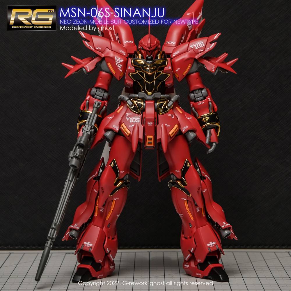G-Rework CD-RG22 Premium Decal for RG Sinanju - Image 5