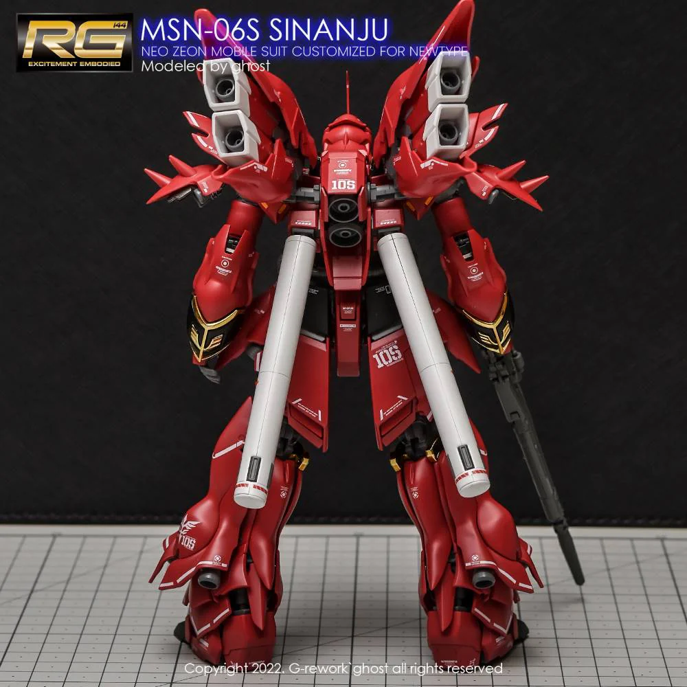 G-Rework CD-RG22 Premium Decal for RG Sinanju - Image 6