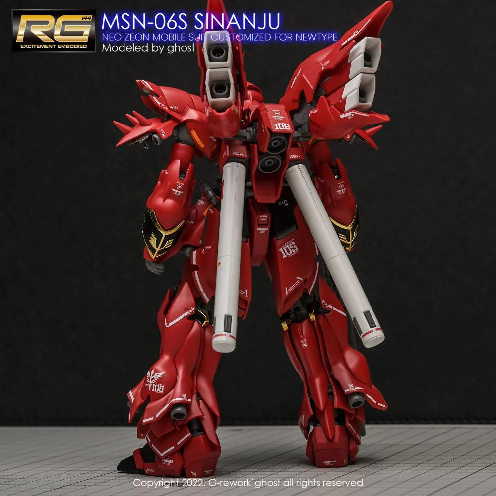 G-Rework CD-RG22 Premium Decal for RG Sinanju - Image 8