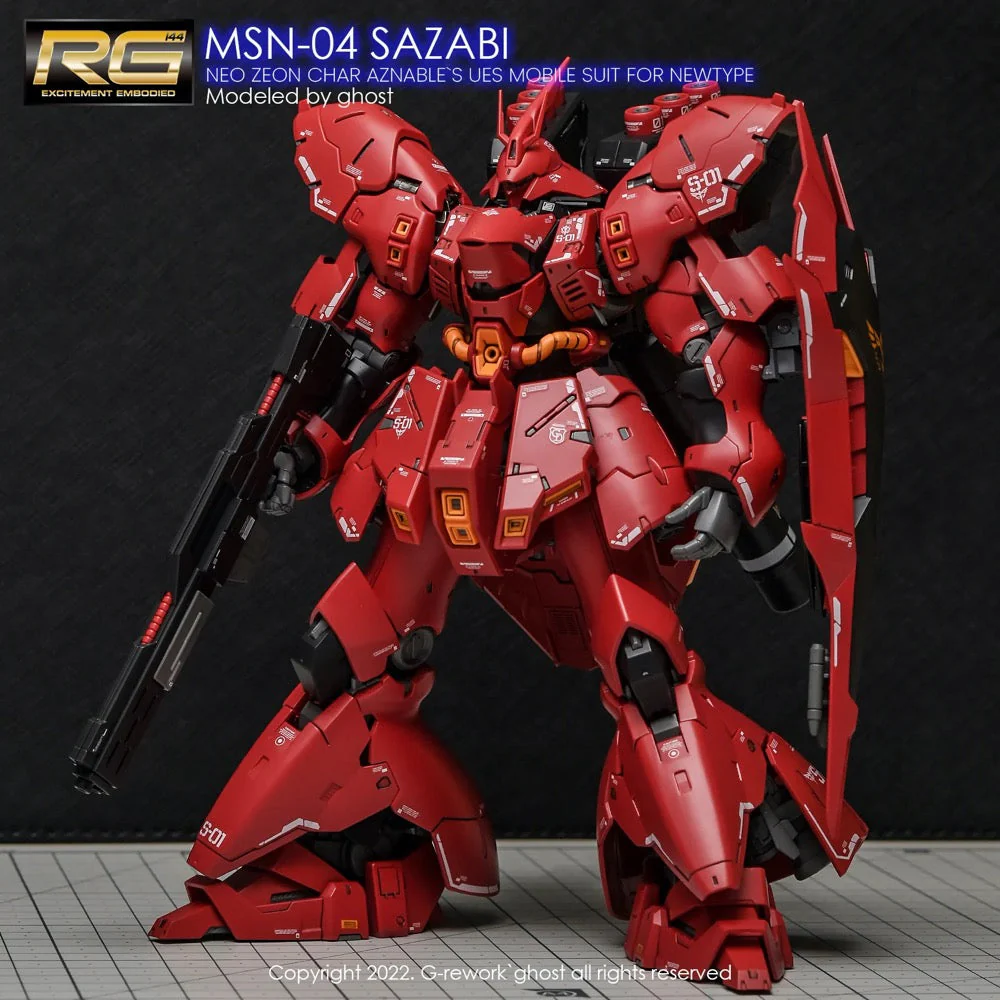 G-Rework CD-RG29 Premium Decal for RG Sazabi (v2.0)