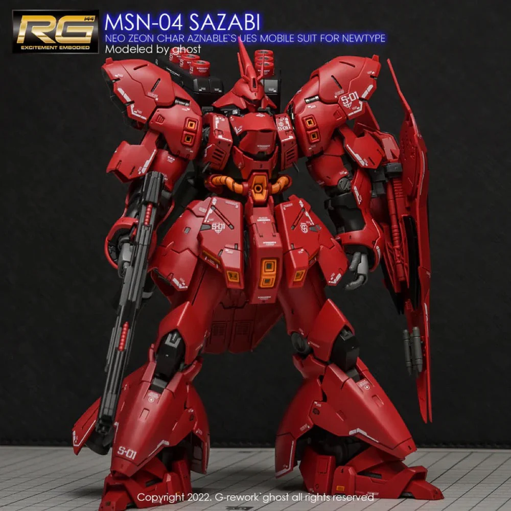 G-Rework CD-RG29 Premium Decal for RG Sazabi (v2.0) - Image 11