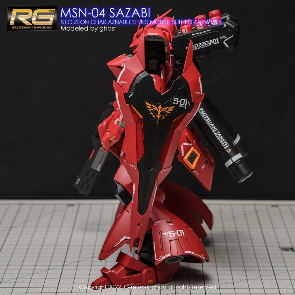 G-Rework CD-RG29 Premium Decal for RG Sazabi (v2.0) - Image 13