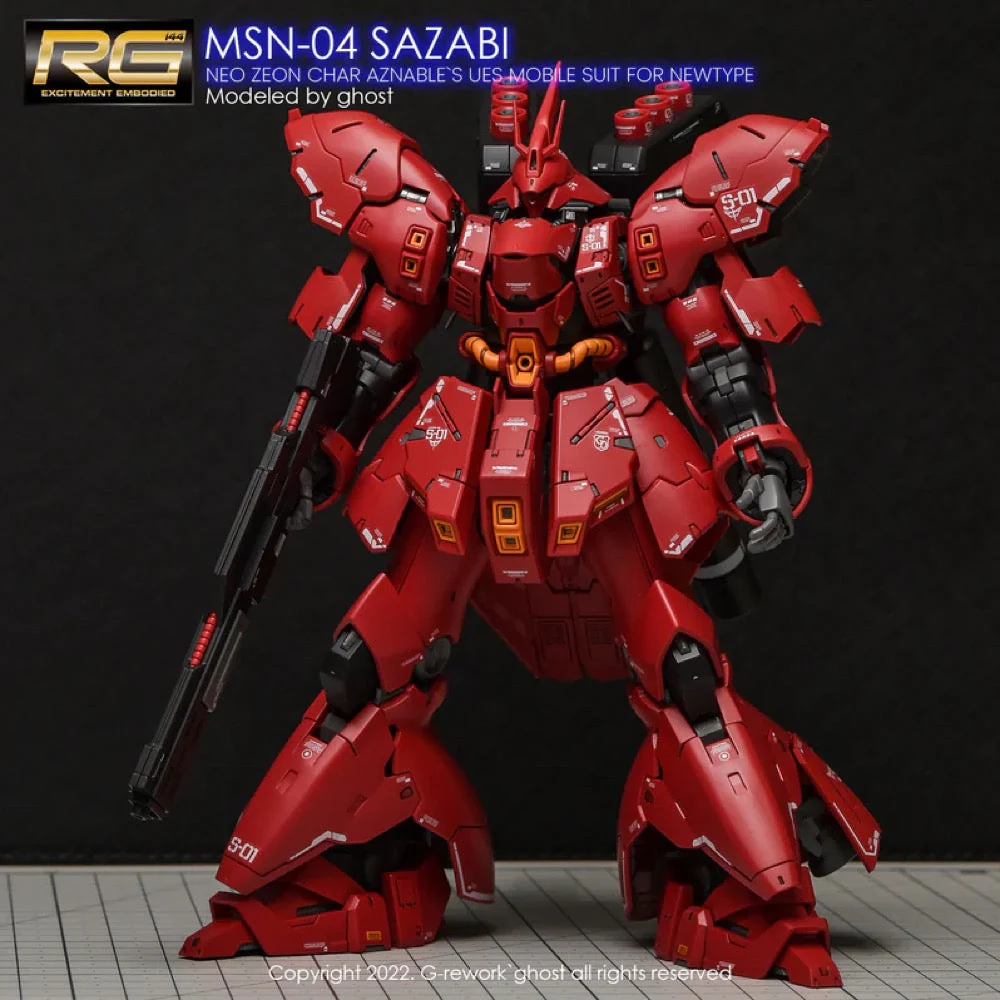 G-Rework CD-RG29 Premium Decal for RG Sazabi (v2.0) - Image 3