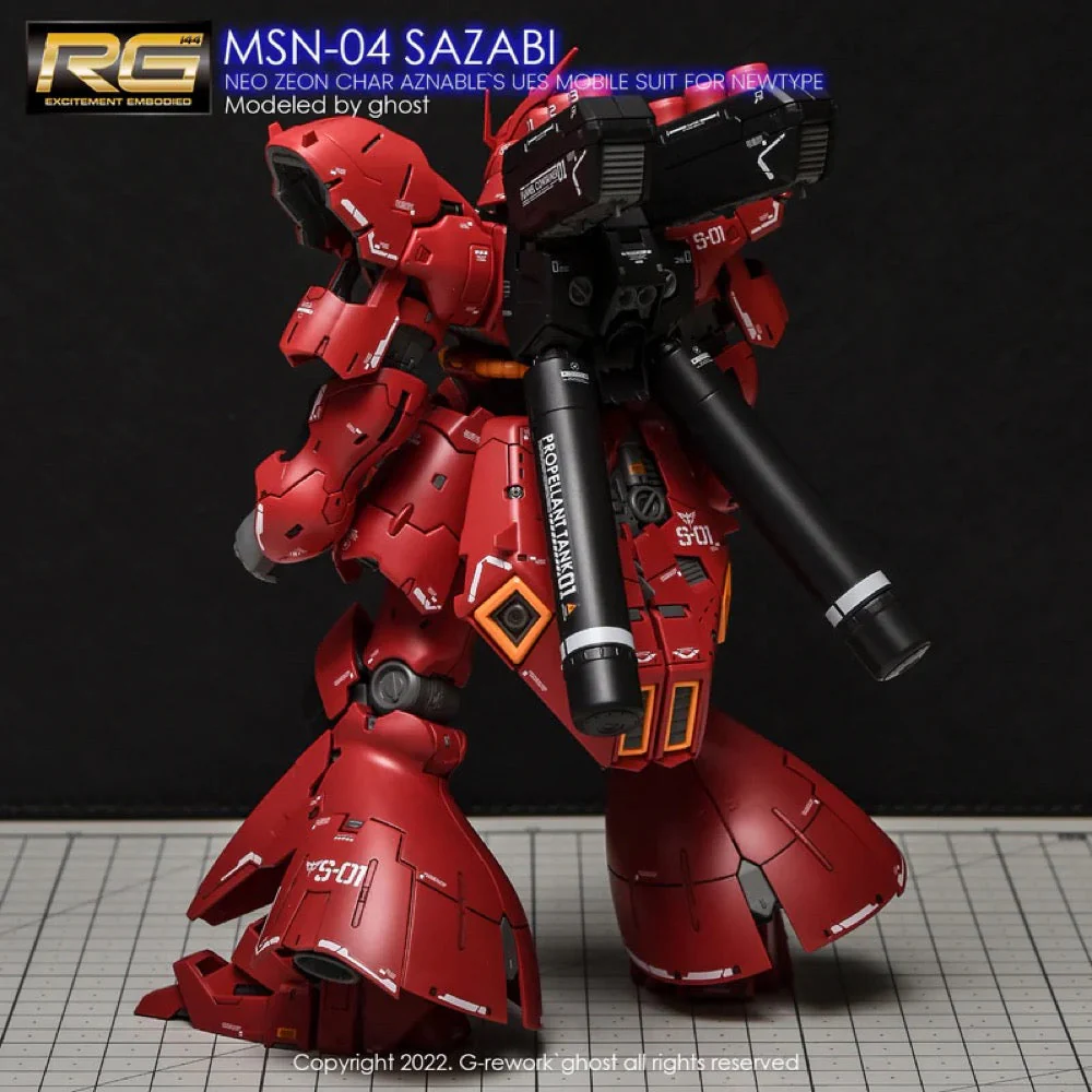 G-Rework CD-RG29 Premium Decal for RG Sazabi (v2.0) - Image 7