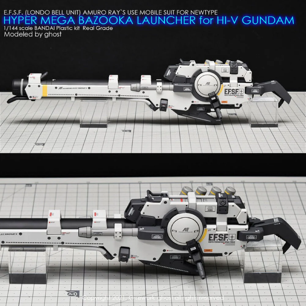 G-Rework CD-RG36-HL Premium Decal for RG Hi-V Hyper Mega Bazooka Laucher