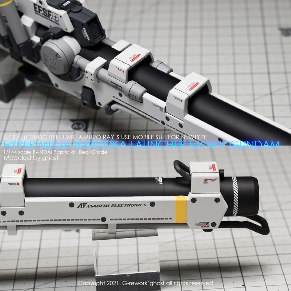 G-Rework CD-RG36-HL Premium Decal for RG Hi-V Hyper Mega Bazooka Laucher - Image 3