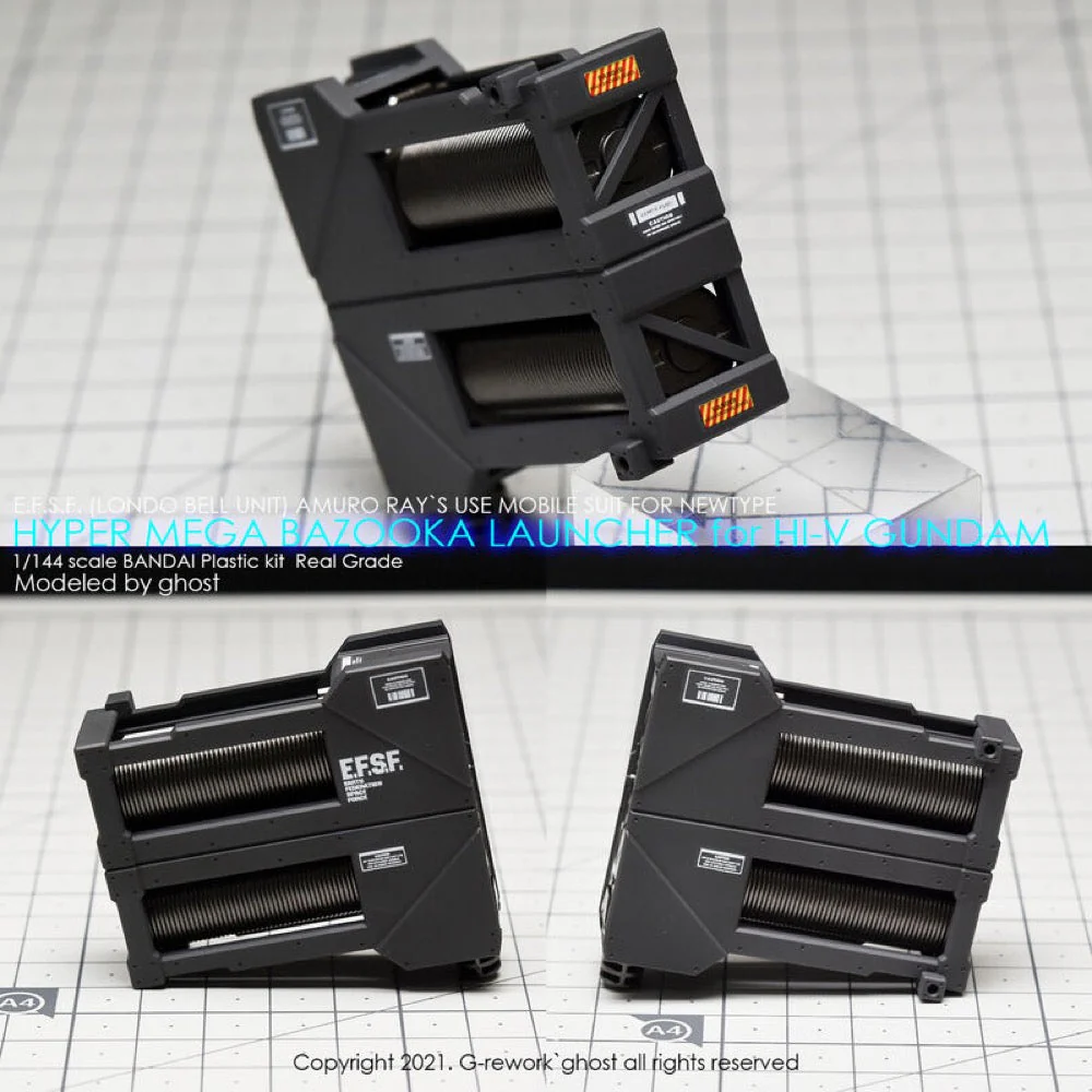 G-Rework CD-RG36-HL Premium Decal for RG Hi-V Hyper Mega Bazooka Laucher - Image 4