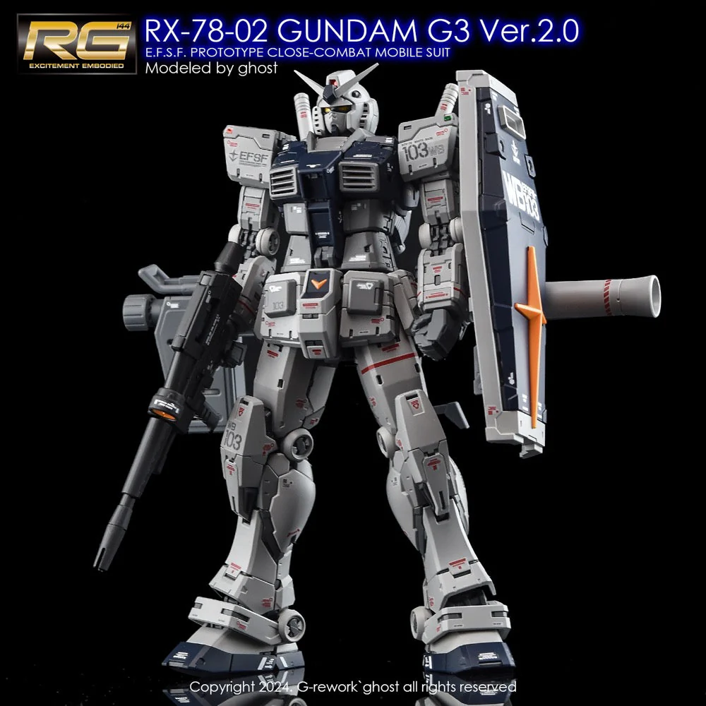 G-Rework CD-RG40-G3 Premium Decal for RG Rx-78-2 Gundam G3 Ver.2.0 - Image 4