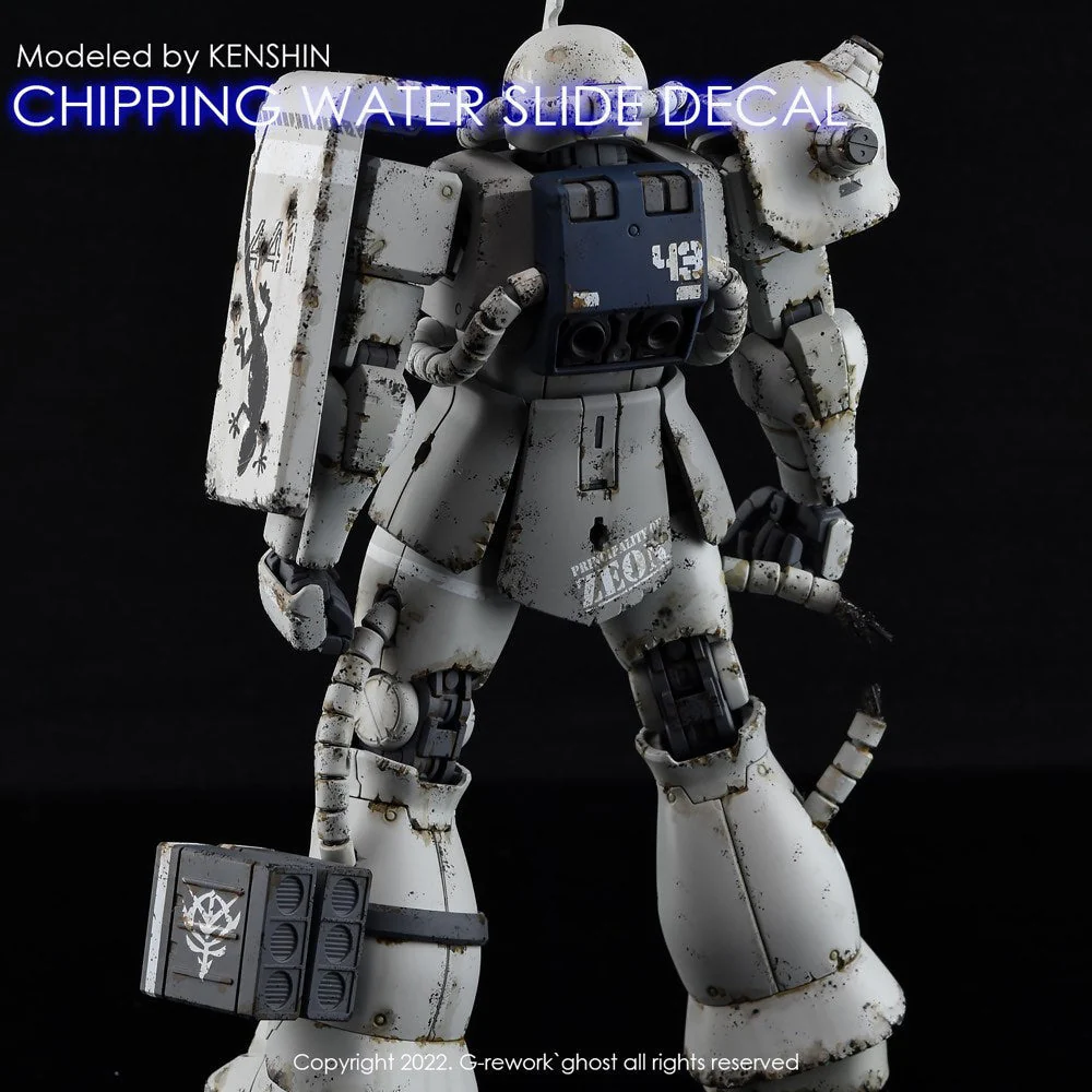 G-Rework CP-CU-01-G Premium Decal for Chipping Decal Custom 01 Gray - Image 7