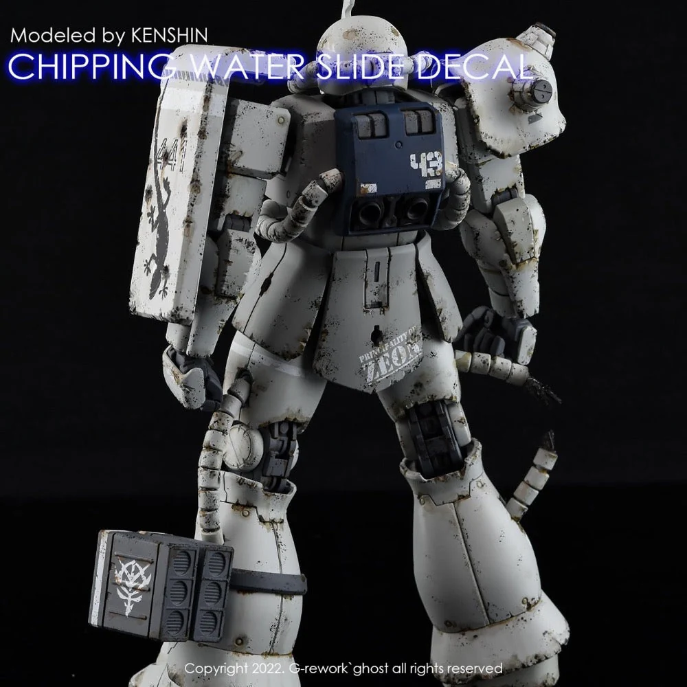 G-Rework CP-EF-01-G Premium Decal for Chipping Decal EFF 01 Gray - Image 4