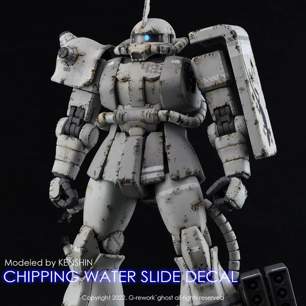 G-Rework CP-N-01-W Premium Decal for Chipping Decal Number 01 White - Image 5