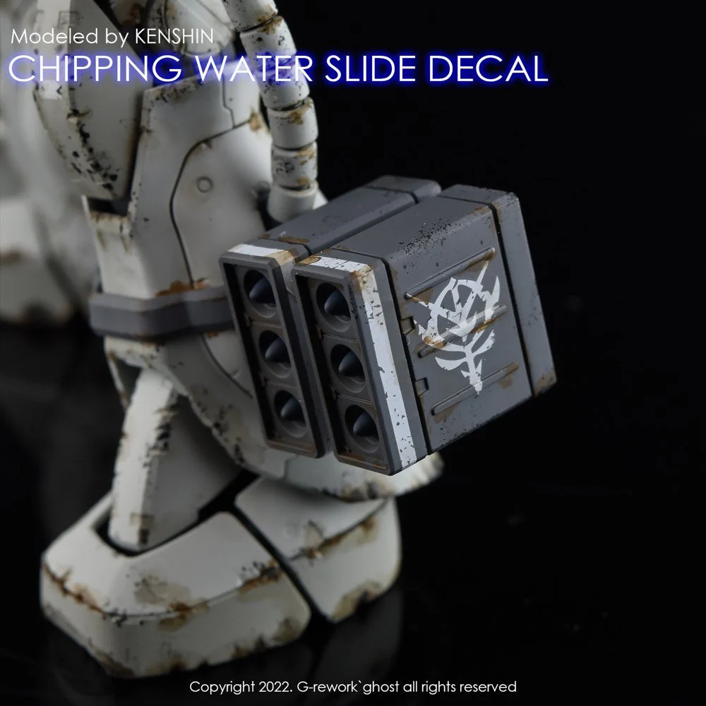 G-Rework CP-N-01-W Premium Decal for Chipping Decal Number 01 White - Image 7