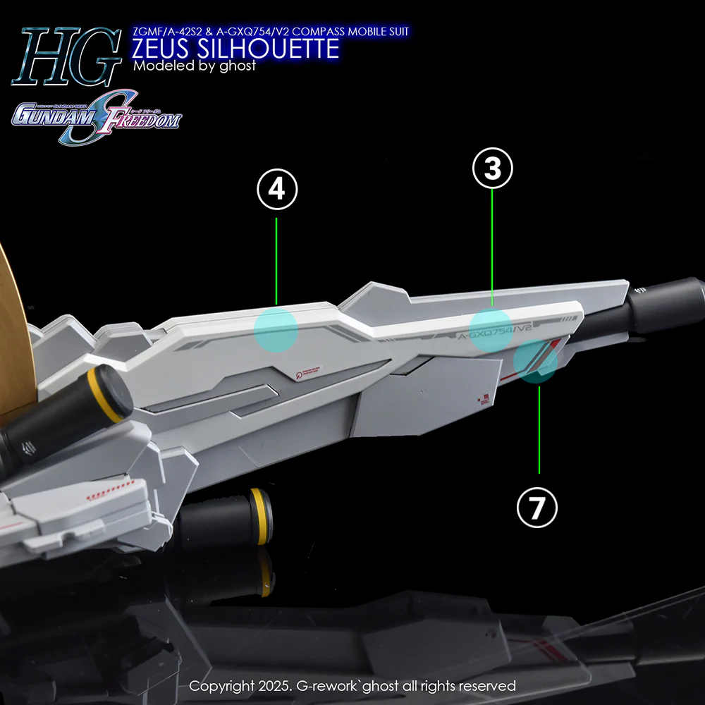 G-Rework CD-H258 Premium Decal for HG Zeus Silhouette - Image 25