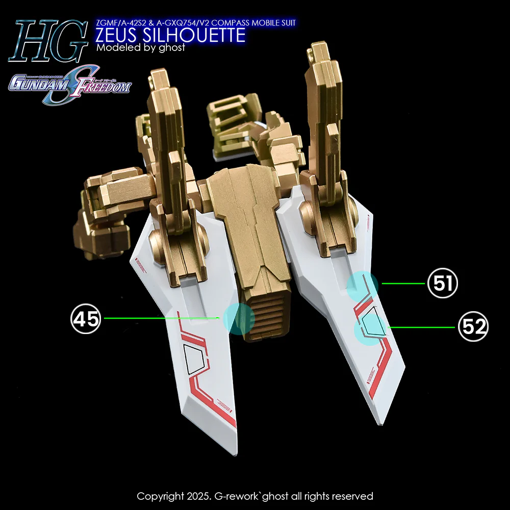 G-Rework CD-H258 Premium Decal for HG Zeus Silhouette - Image 29