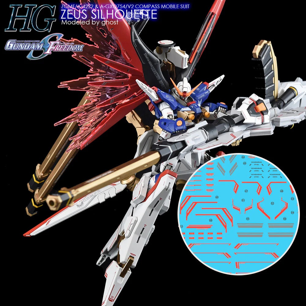 G-Rework CD-H258 Premium Decal for HG Zeus Silhouette - Image 31