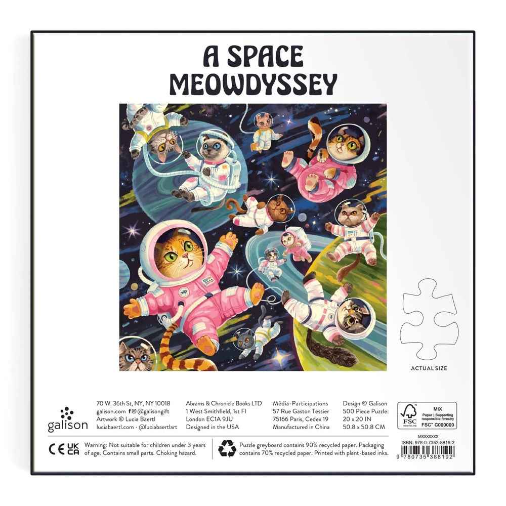 Galison A Space Meowdyssey 500pc Jigsaw Puzzle - Image 6