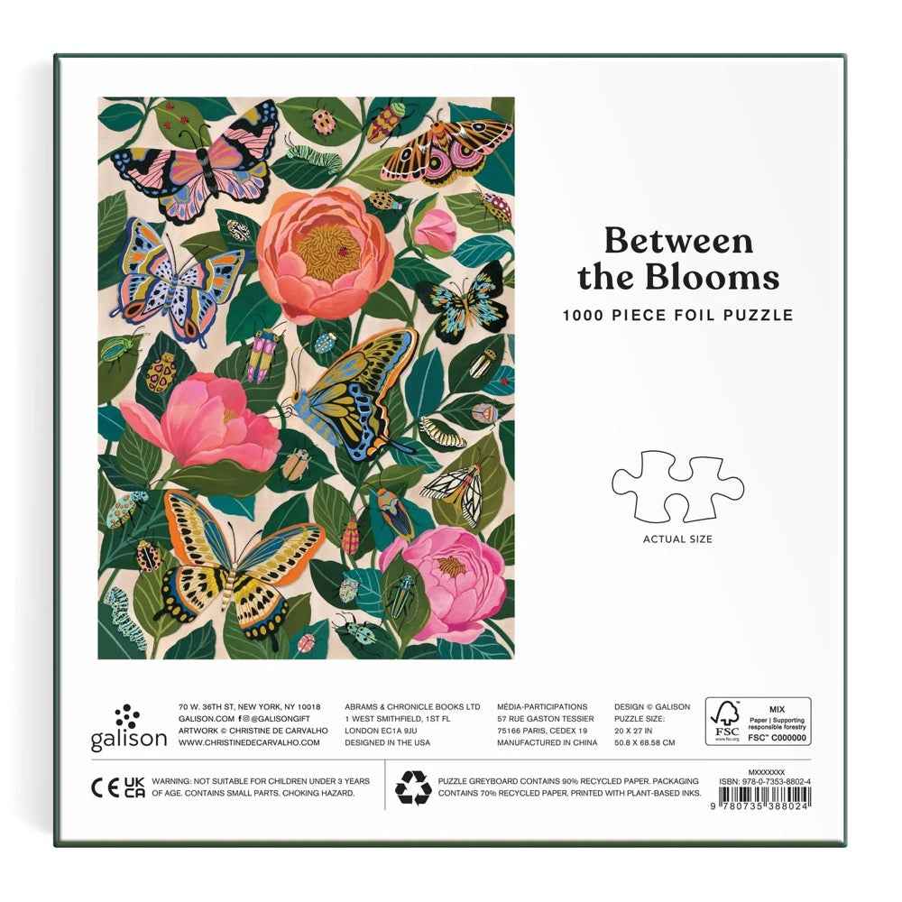Galison Between the Blooms Foil 1000pc Jigsaw Puzzle - Image 6