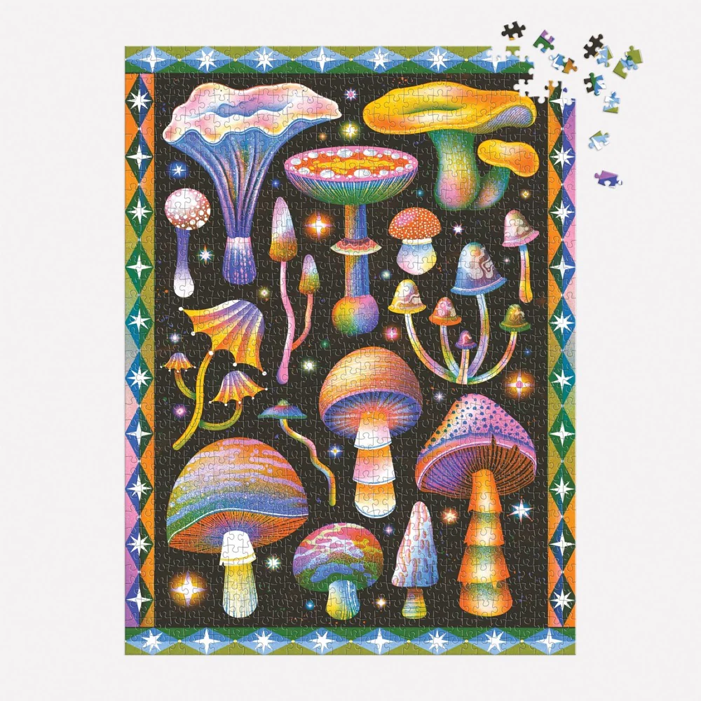 Galison Cosmic Mushrooms 1000pc Jigsaw Puzzle - Image 4