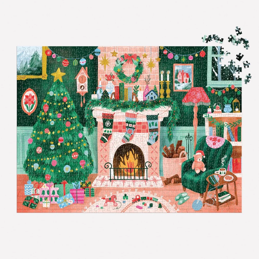 Galison Cozy By The Fireplace 1000pc Jigsaw Puzzle - Image 6