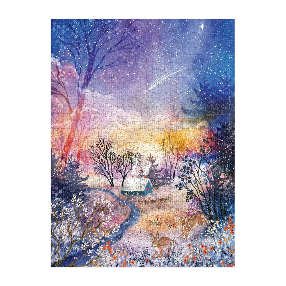 Galison Enchanted Snowfall 1000pc Jigsaw Puzzle - Image 3