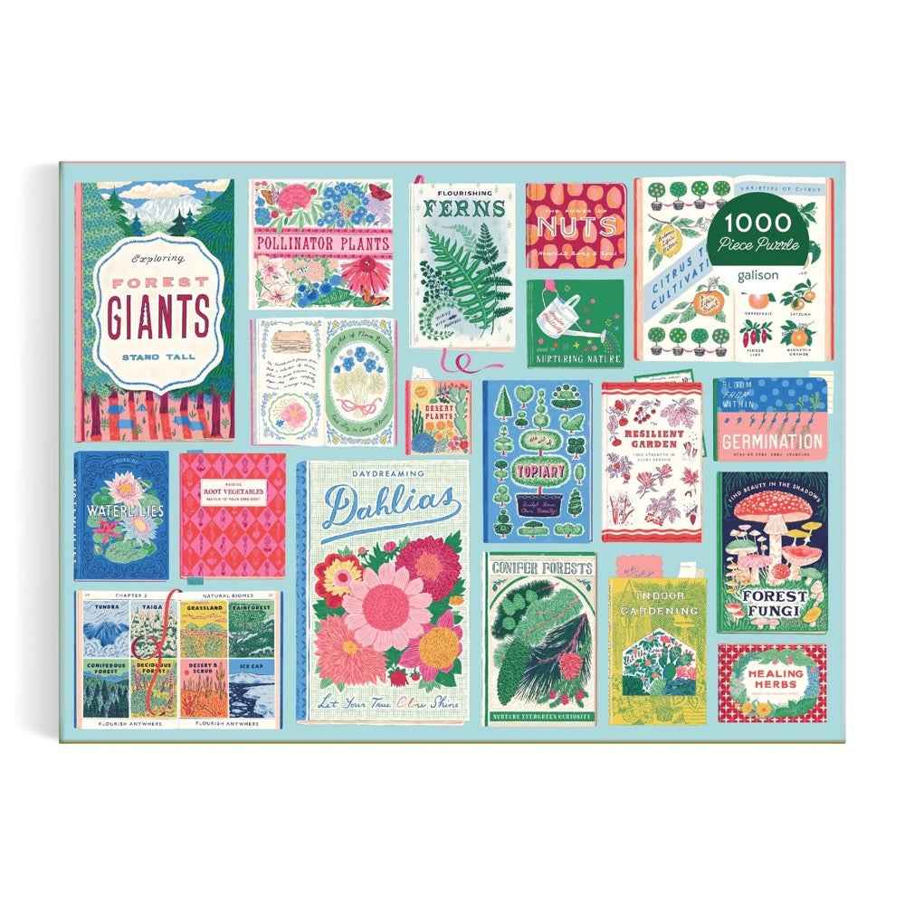 Galison Ever Upward Botanist Bookshelf 1000pc Jigsaw Puzzle - Image 2