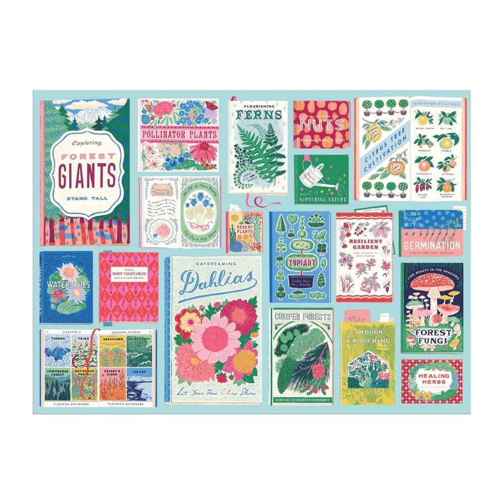 Galison Ever Upward Botanist Bookshelf 1000pc Jigsaw Puzzle - Image 5