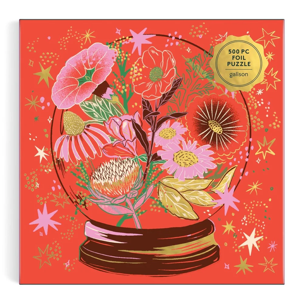 Galison Flower Gazing Foil 500pc Jigsaw Puzzle - Image 2