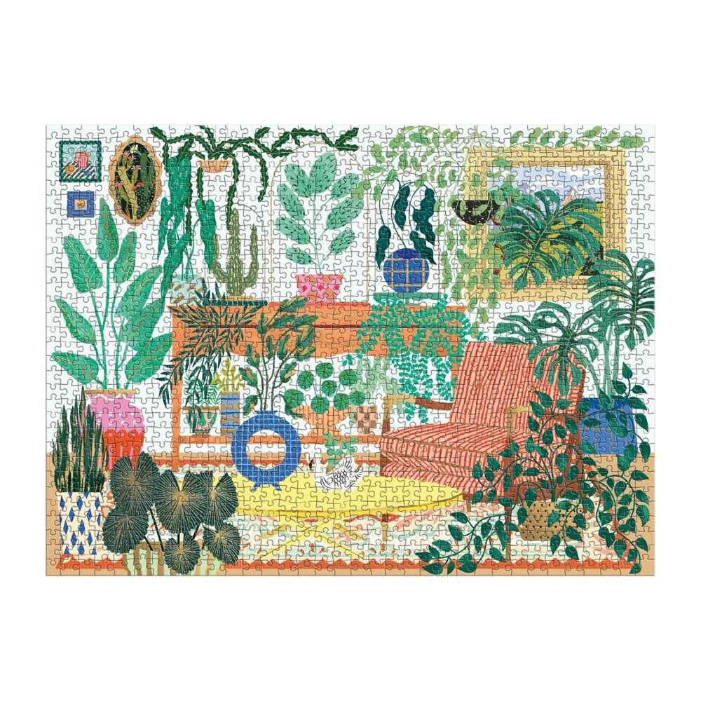 Galison Houseplant Haven Foil 1000pc Jigsaw Puzzle - Image 3