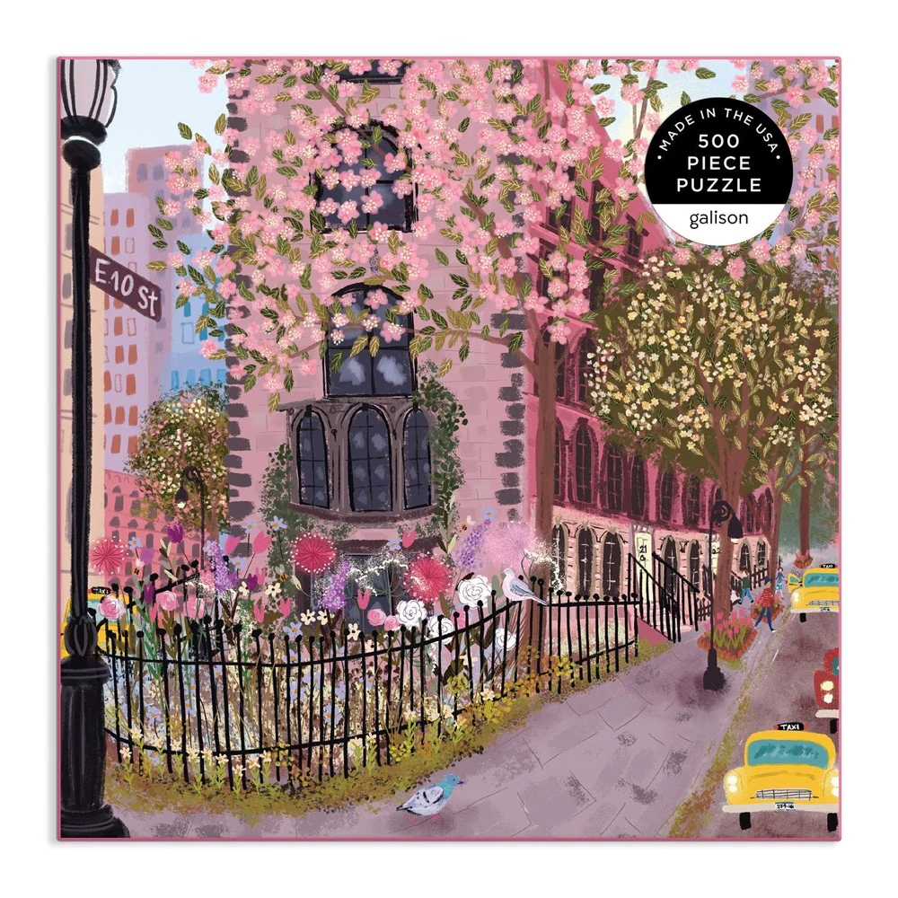 Galison Joy Laforme Blooming Streets 500pc Jigsaw Puzzle - Image 2