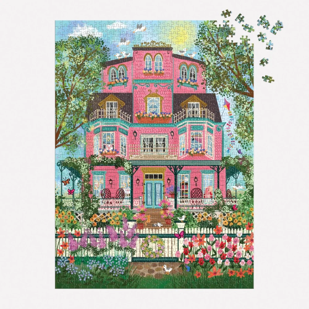 Galison Joy Laforme Capeside Victorian Foil 1000pc Jigsaw Puzzle - Image 3