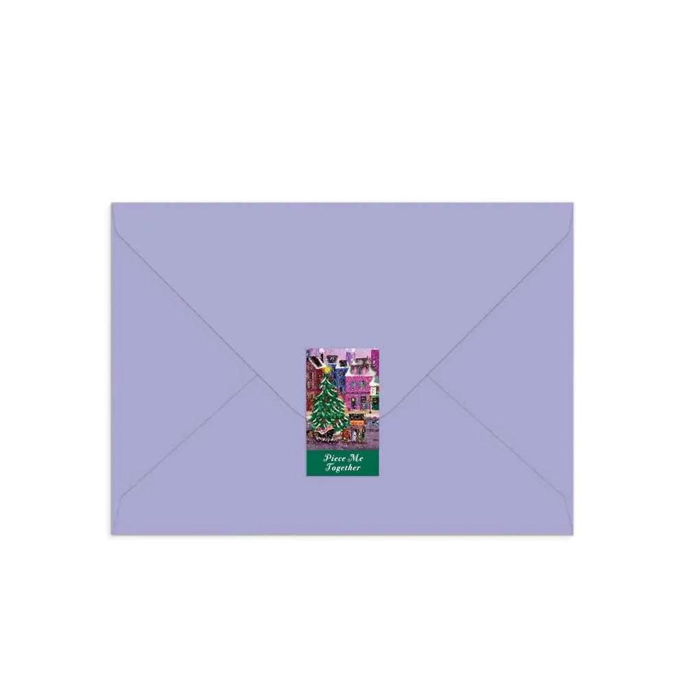 Galison Joy Laforme Christmas Square Greeting Card 60pc Jigsaw Puzzle - Image 4