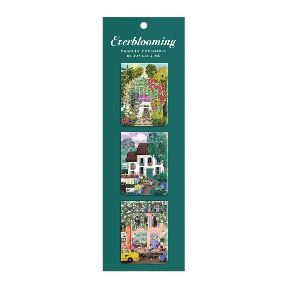 Galison Joy Laforme Everblooming Magnetic Bookmarks Set