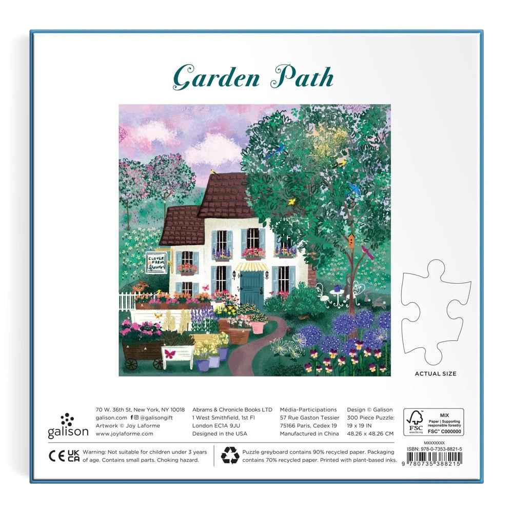 Galison Joy Laforme Garden Path 300pc Jigsaw Puzzle - Image 6