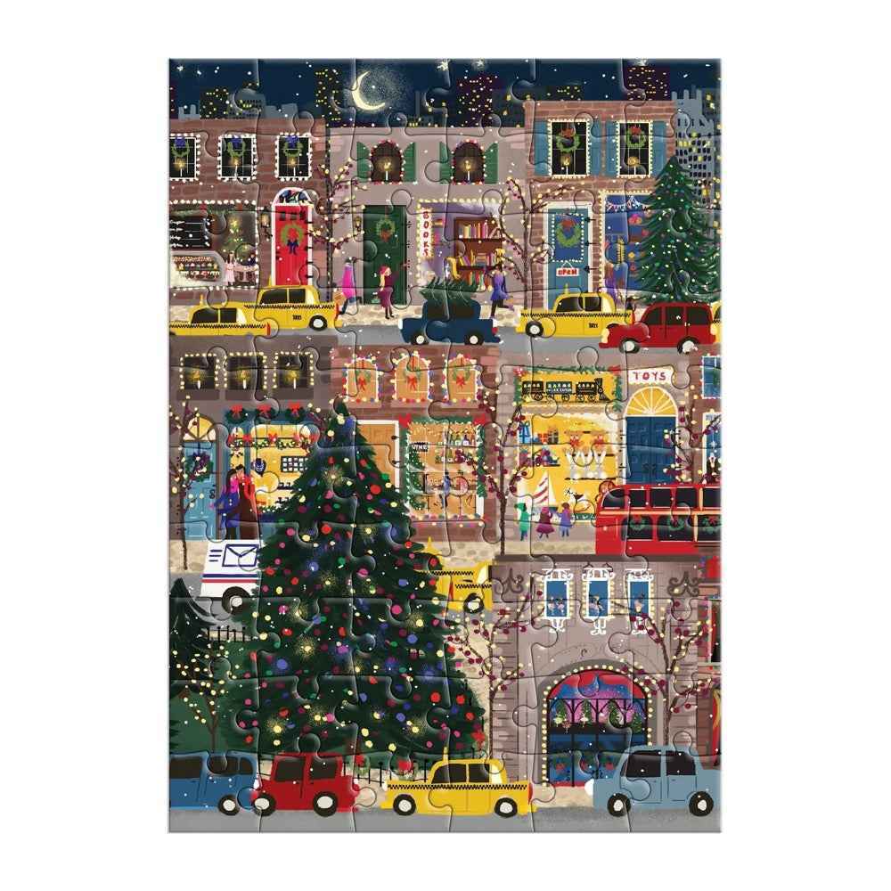 Galison Joy Laforme Winter Lights Greeting Card 60pc Jigsaw Puzzle - Image 2