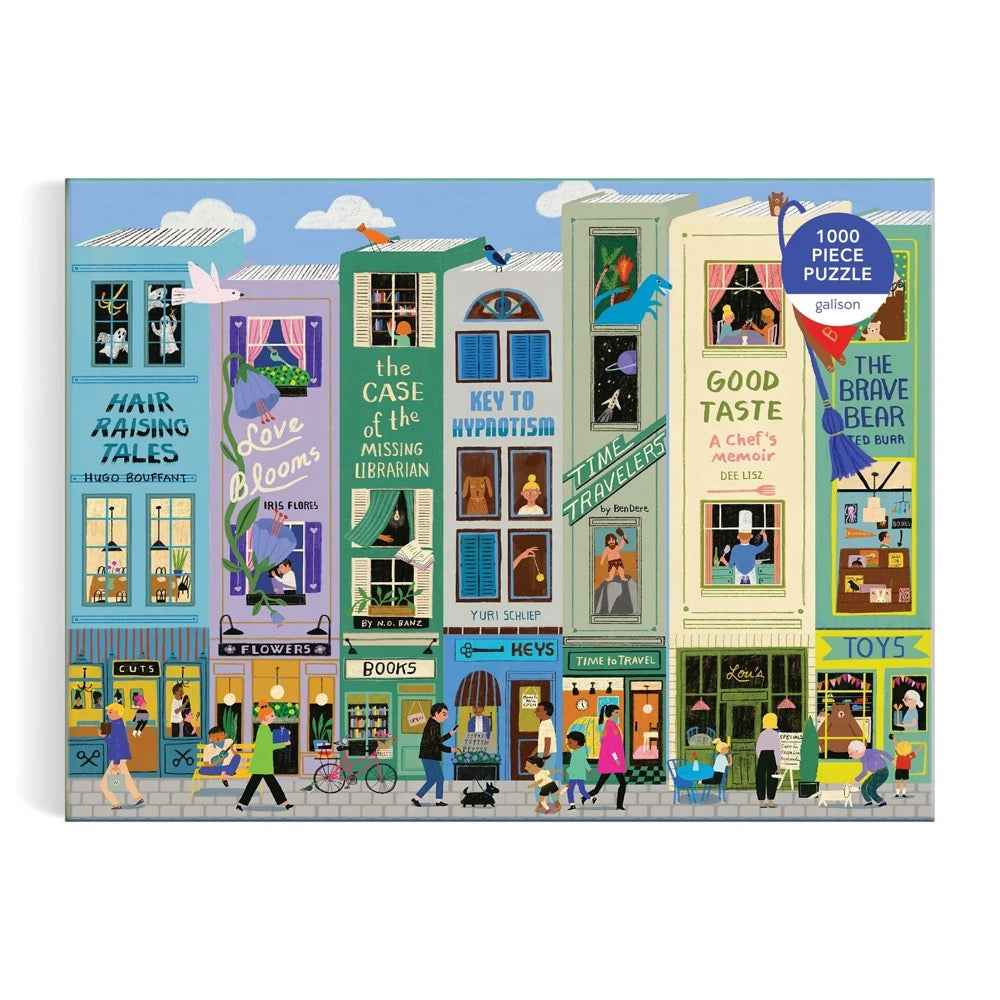 Galison Main Street Books 1000pc Jigsaw Puzzle - Image 2