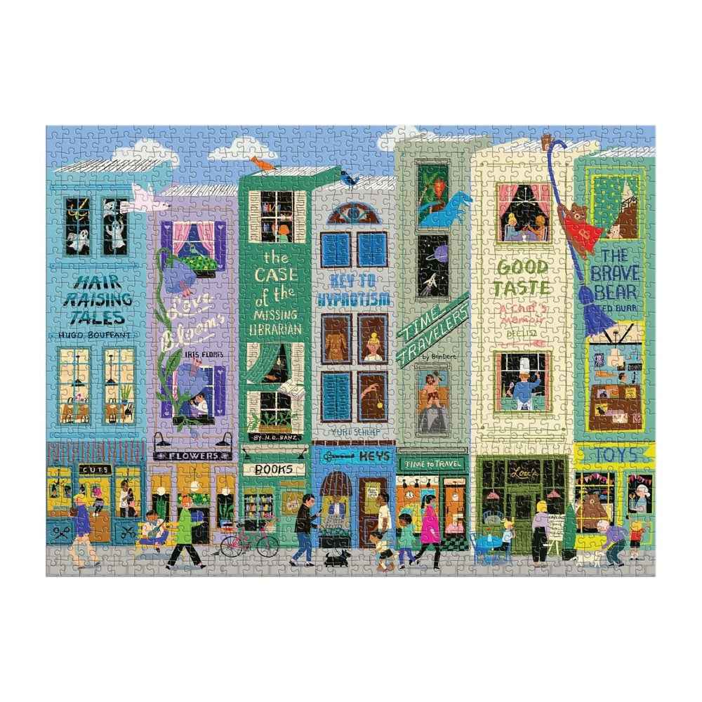 Galison Main Street Books 1000pc Jigsaw Puzzle - Image 3